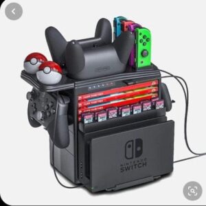 All-in-One Nintendo Switch Docking Station with Controller Charger + Game Storage 33% off